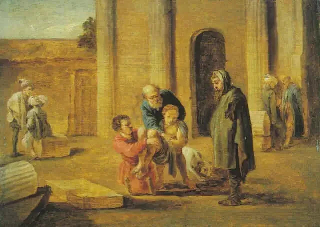 Tobie en de gestorven Israëliet (naar Domenico Fetti) - David Teniers de Jonge

Source:
Tobie et l'Israélite mort (d'après Domenico Fetti) - David Teniers le Jeune