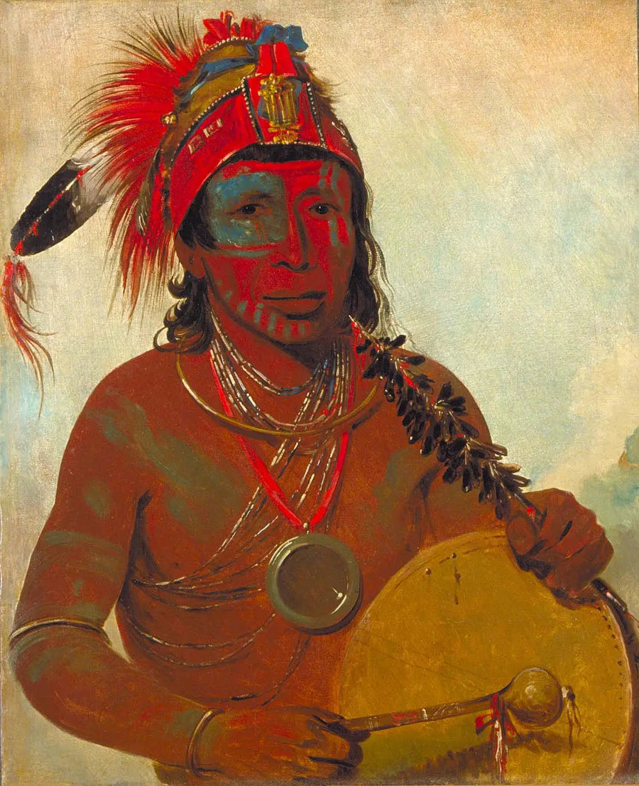 Tóh-to-wah-kón-da-pee, Blauwe Geneeskunde, een genezer van de Ting-ta-to-ah groep - George Catlin

Source:
Tóh-to-wah-kón-da-pee, Médecine Bleue, un guérisseur du groupe Ting-ta-to-ah - George Catlin