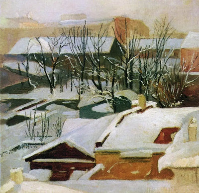 Toits de la ville en hiver - Ivan Chichkine - Alpha Reproduction