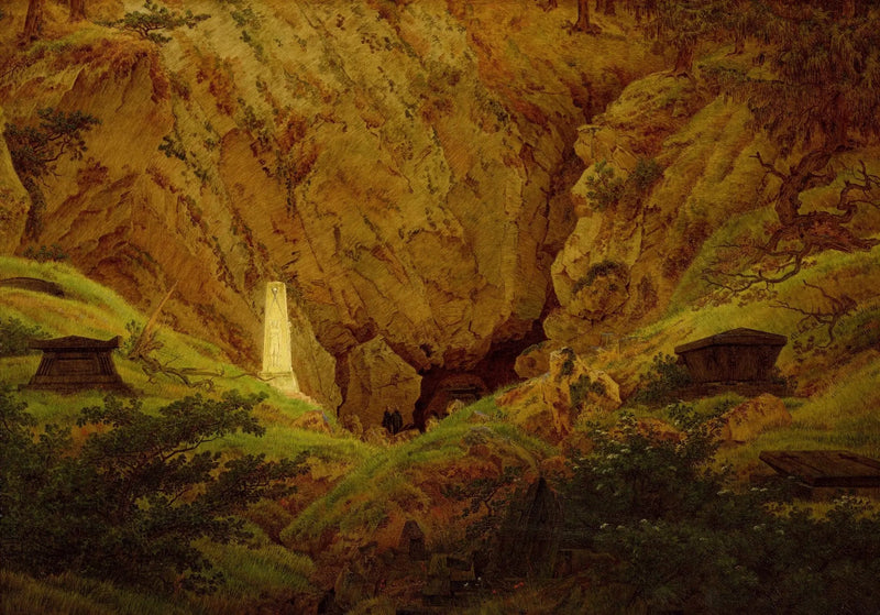 Graven van de strijders voor de Vrijheid - Caspar David Friedrich