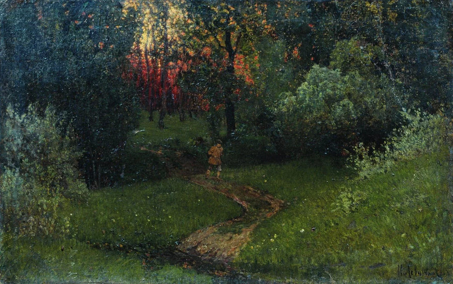 Route dans la forêt, peinture de Isaac Levitan