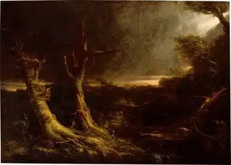 Orkaan in een Amerikaanse bos - Thomas Cole

Source:
Tornade dans une forêt américaine - Thomas Cole
