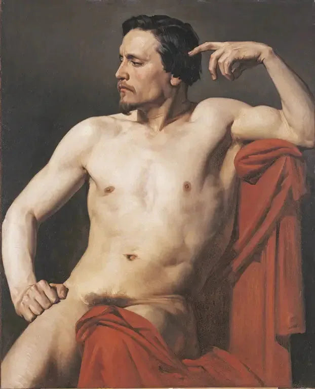 Torso of half-figure painted - Bouguereau