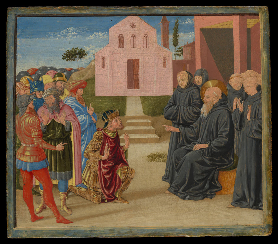 Totila devant saint Benoît - Benozzo Gozzoli (Benozzo di Lese di Sandro)