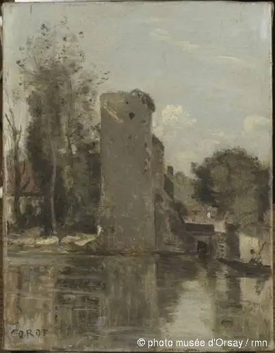 Toer langs de waterkant - Jean-Baptiste Camille Corot