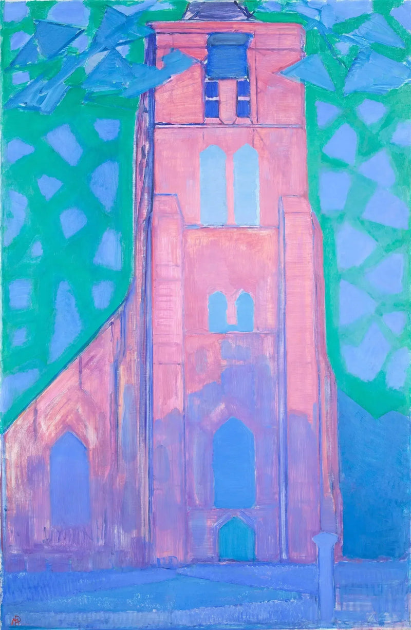 Toren van de kerk van Zeeland - Piet Mondrian