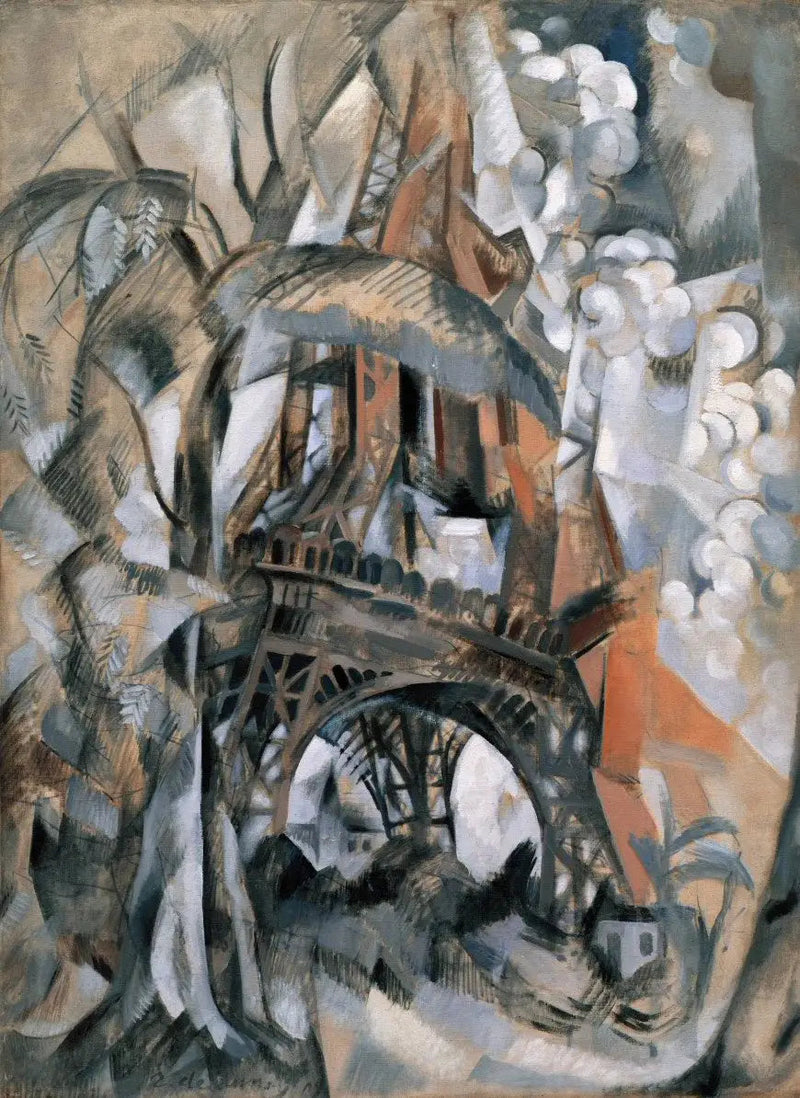 Eiffeltoren met bomen - Robert Delaunay