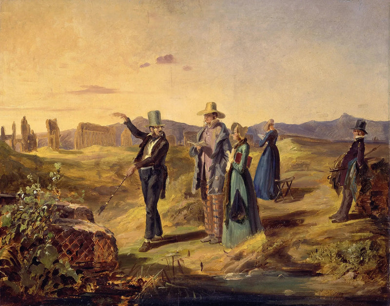 Engelse toeristen op het platteland - Carl Spitzweg
