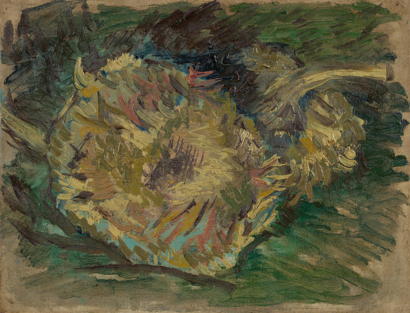 Zonnebloemen met zaden - Vincent van Gogh