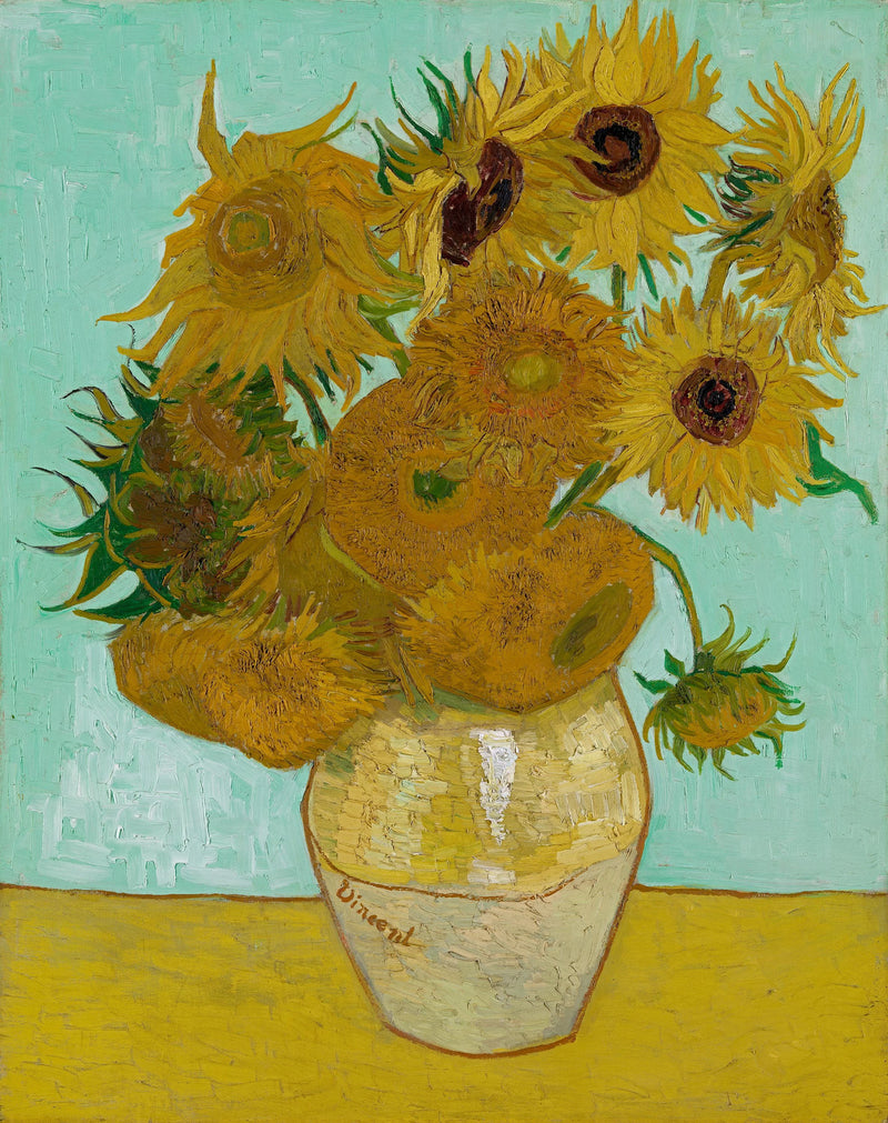 Zonnebloemen (Stilleven: Vaas met twaalf zonnebloemen) - Vincent van Gogh