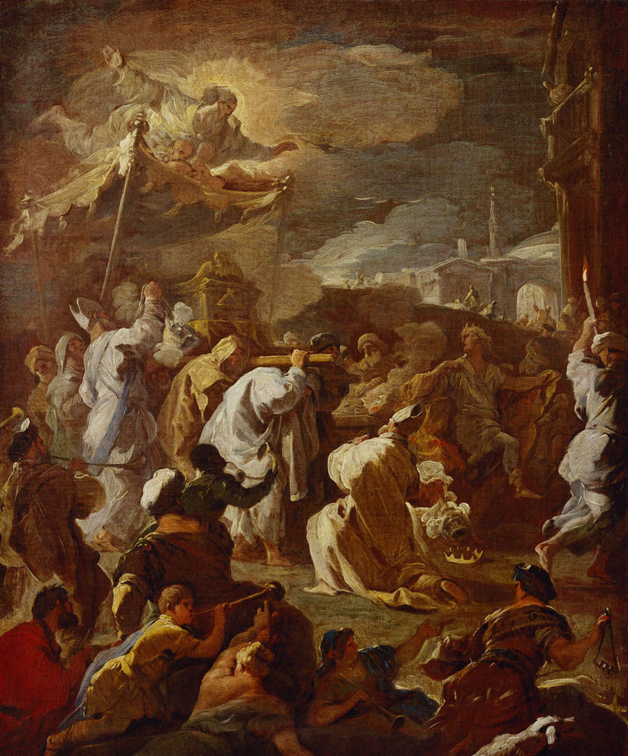 Overdracht van de Ark van het Verbond door David - Luca Giordano