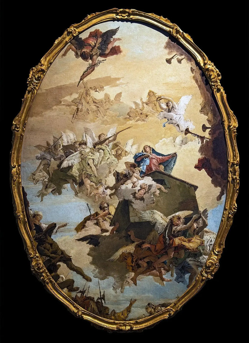 Transport van het huis van Lorette - Giovanni Battista Tiepolo