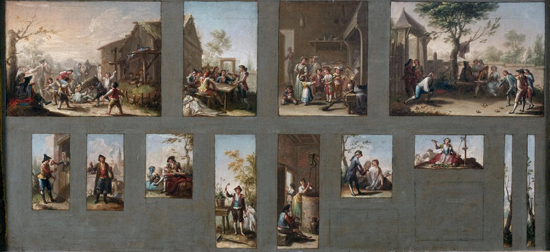 Dertien schetsen voor Tapestry Cartoons - Francisco Bayeu