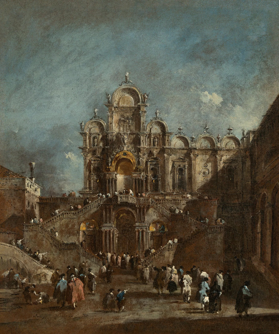Tijdelijke tribune op Campo San Zanipolo, Venetië - Francesco Guardi