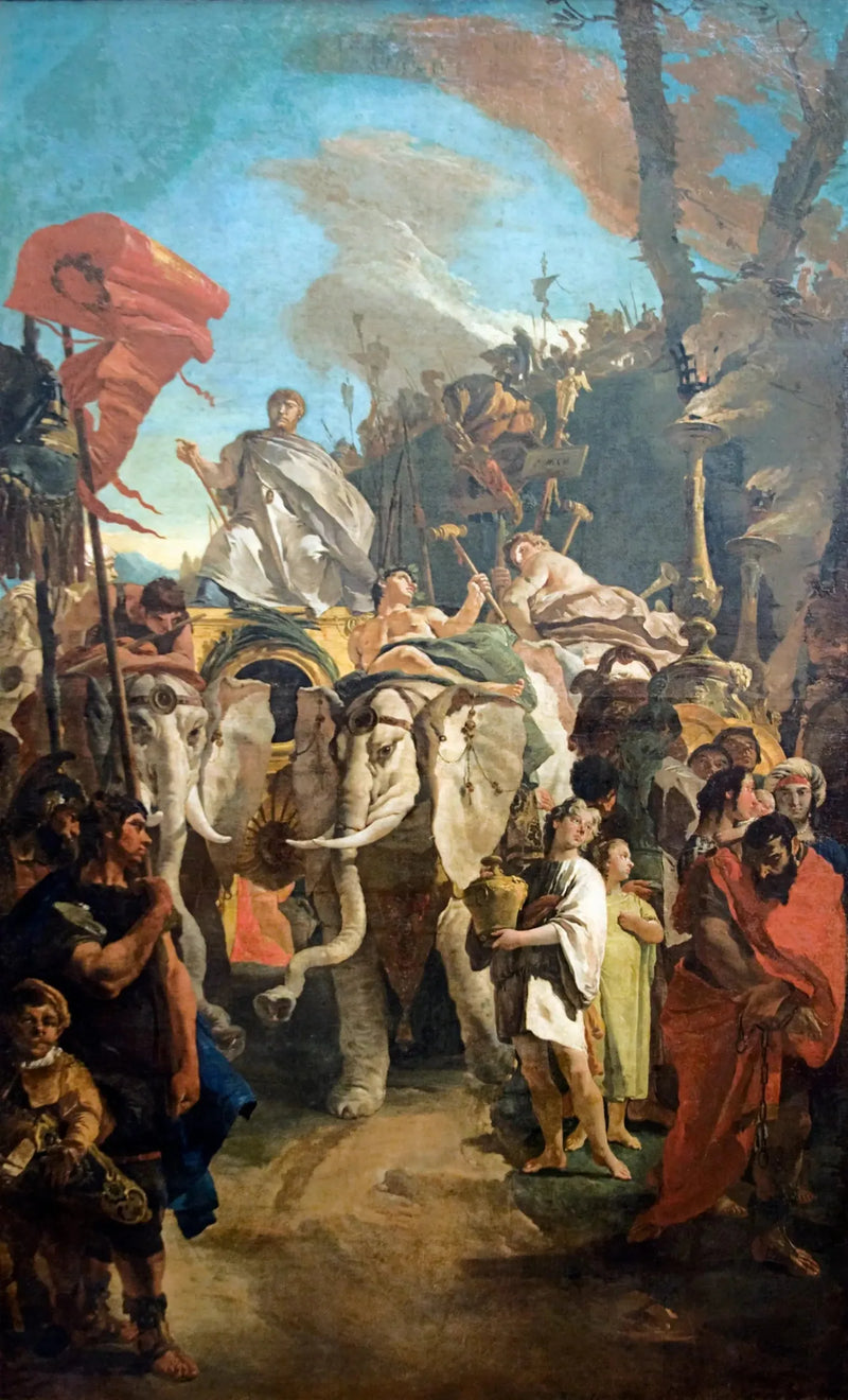 Triomf van Manius Curius Dentatus - Giovanni Battista Tiepolo