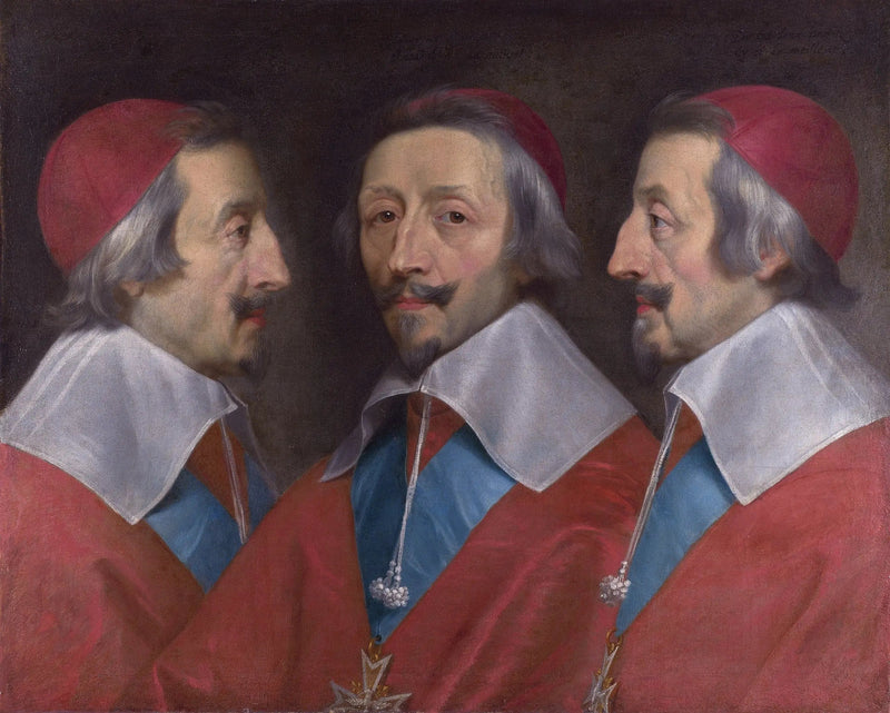 Drievoudig portret van kardinaal Richelieu - Philippe de Champaigne
