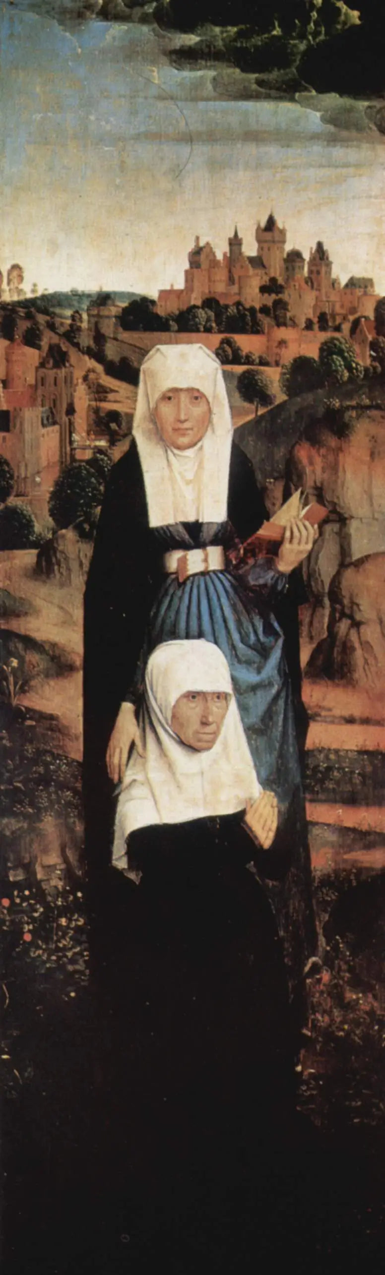 Triptychon van Jan Crabbe. Linker vleugel - Hans Memling