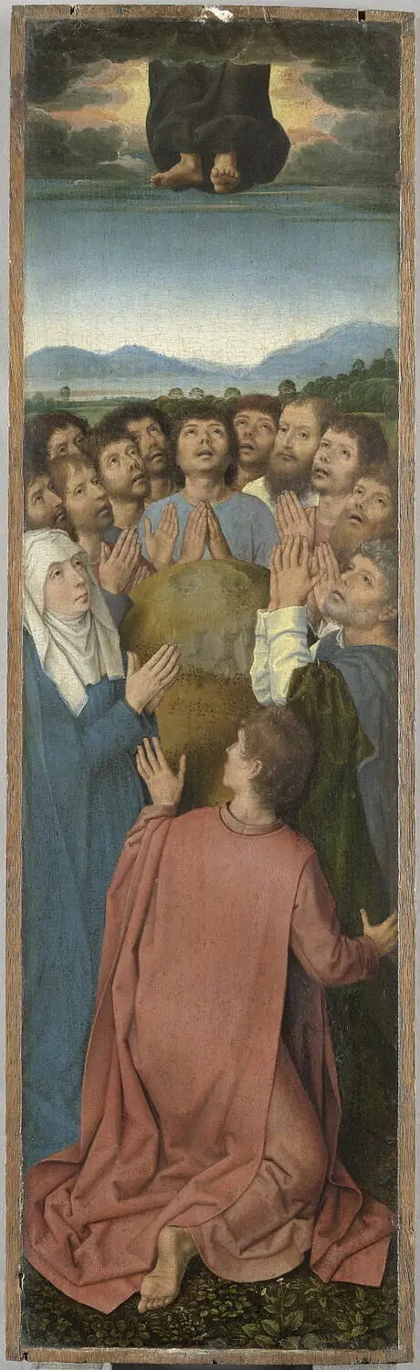 Triptych van de Opstanding: De Hemelvaart van Christus - Hans Memling