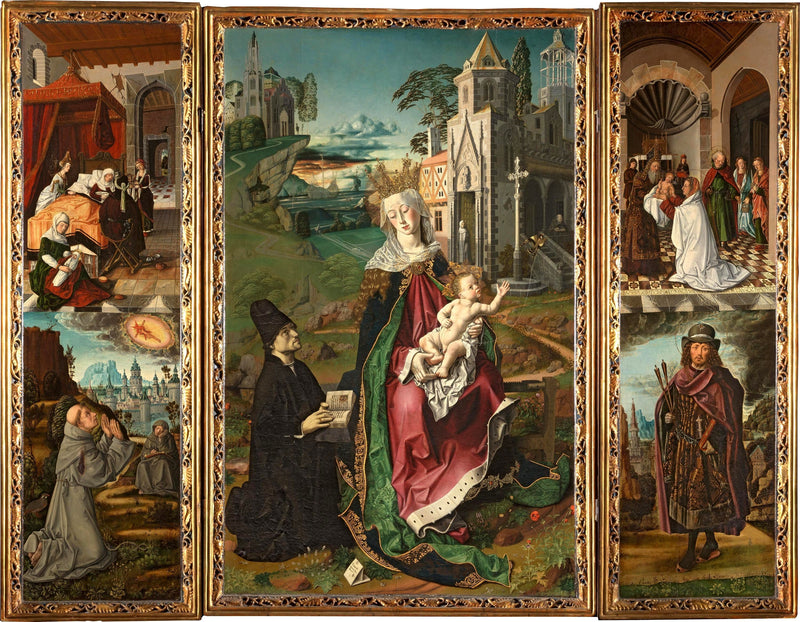 Triptych van de Maagd van Montserrat - Bartolomé Bermejo