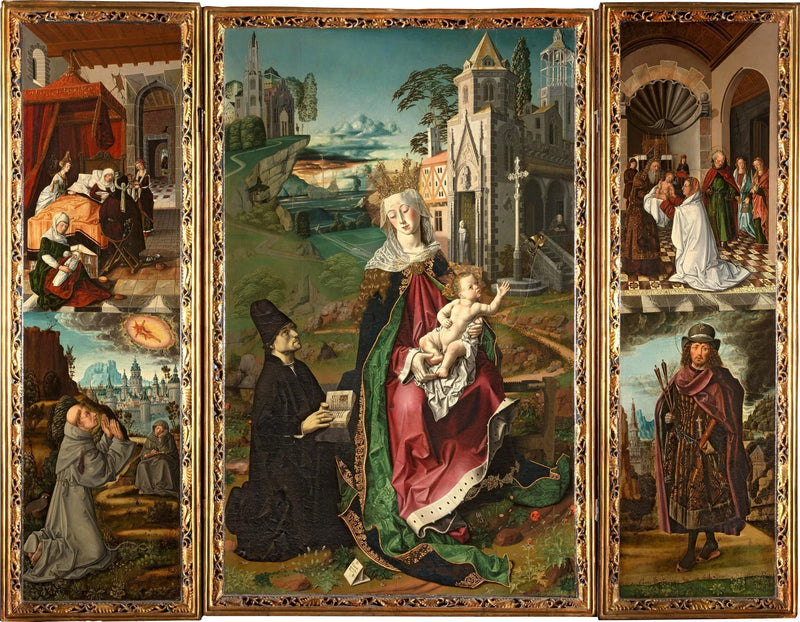 Triptych van de Maagd van Montserrat - Bartolomé Bermejo