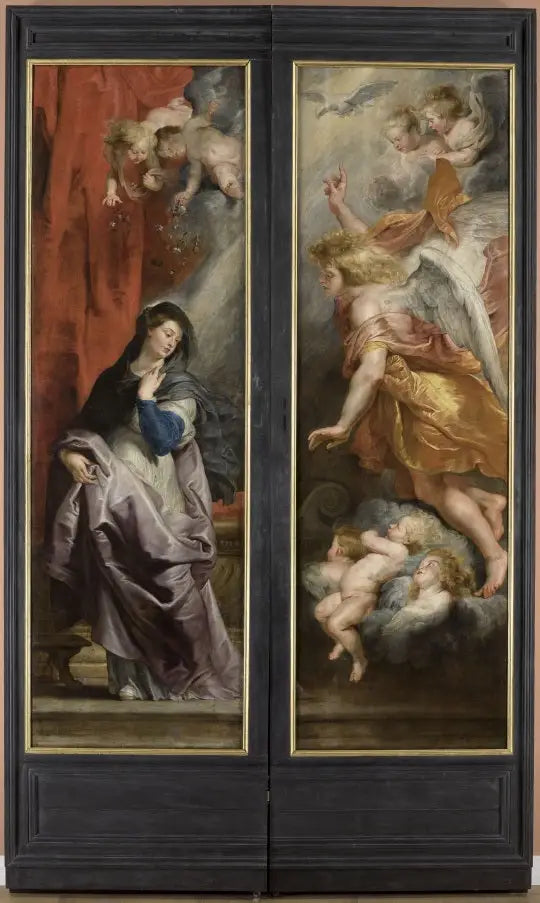 Drie-eenheid van Sint-Etienne: Aankondiging - Peter Paul Rubens