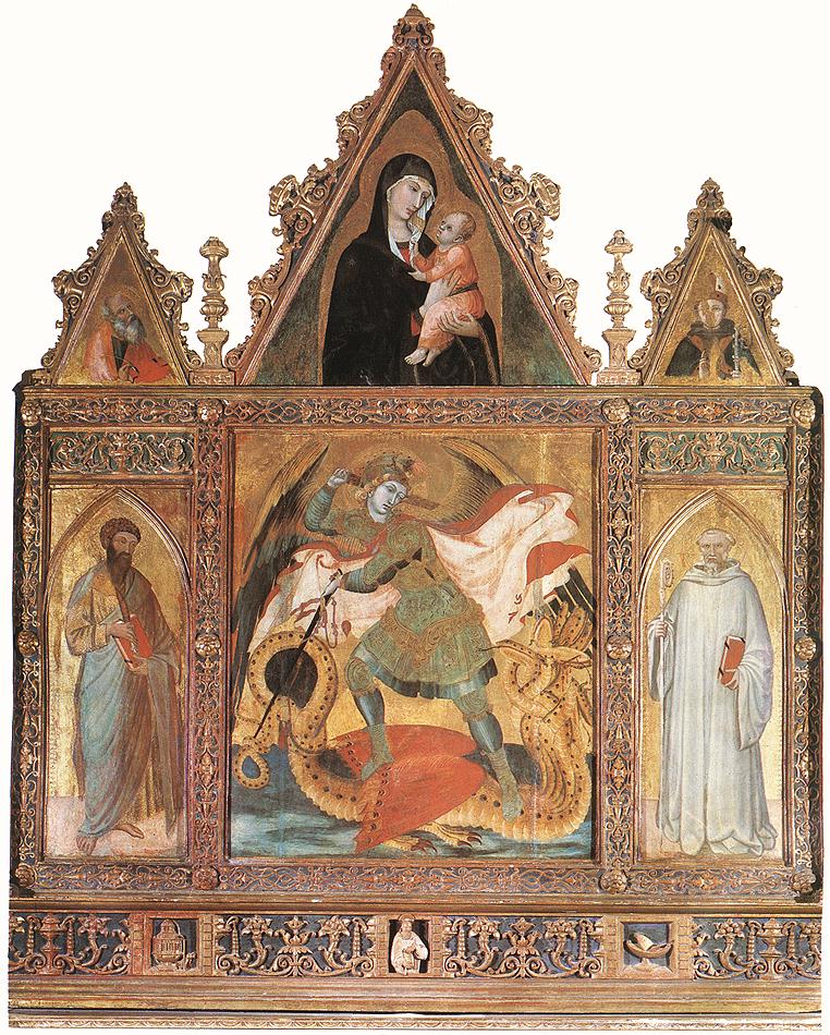 Triptych van San Michele - Ambrogio Lorenzetti