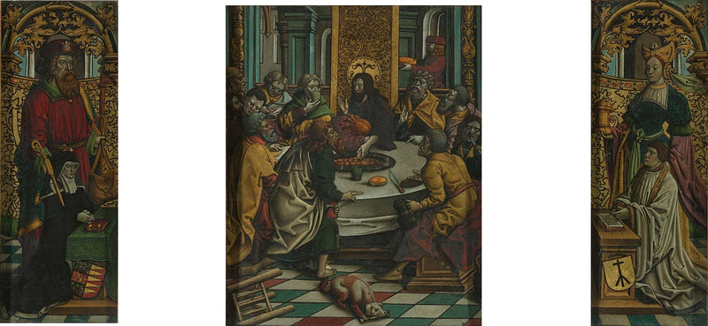 Triptychon van het Laatste Avondmaal en de donateurs - Jacob Cornelisz van Oostsanen