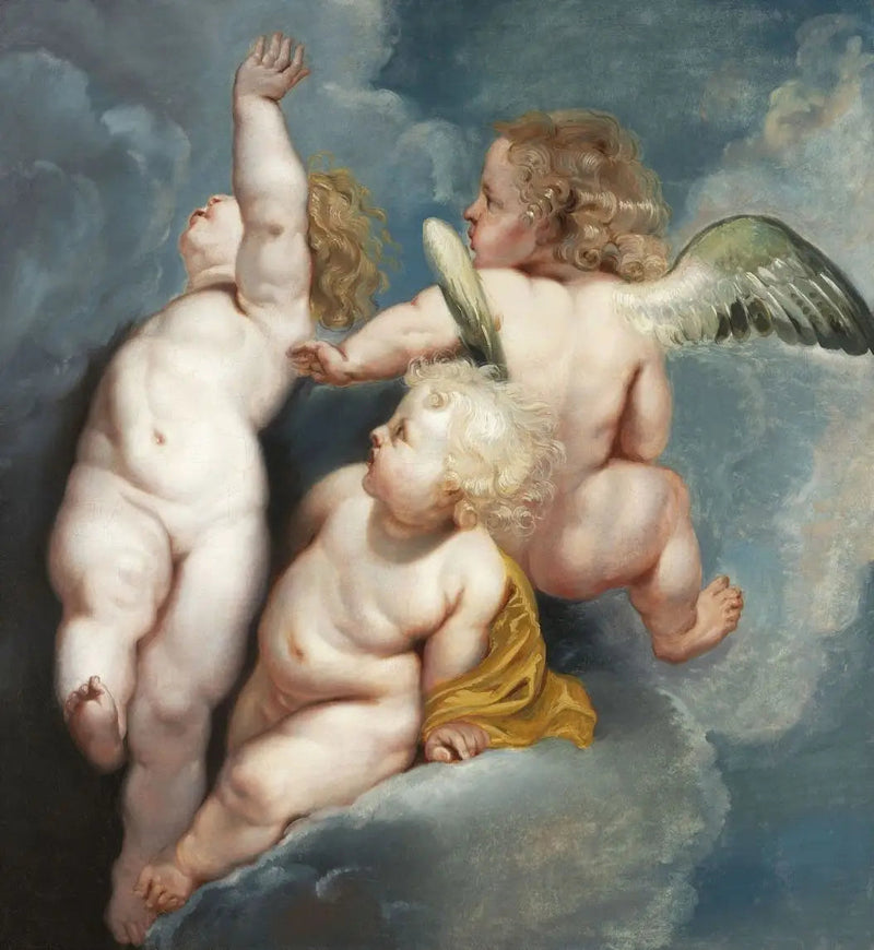 Drie zwevende engelen - Peter Paul Rubens