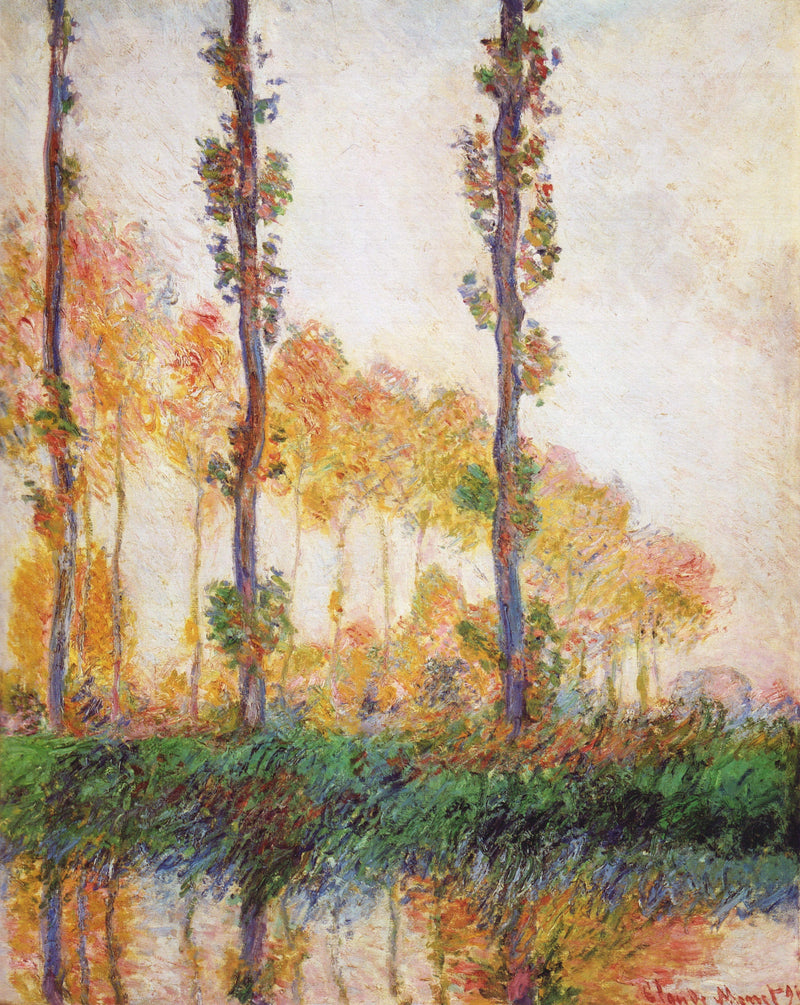 De Drie Bomen, herfst - Claude Monet