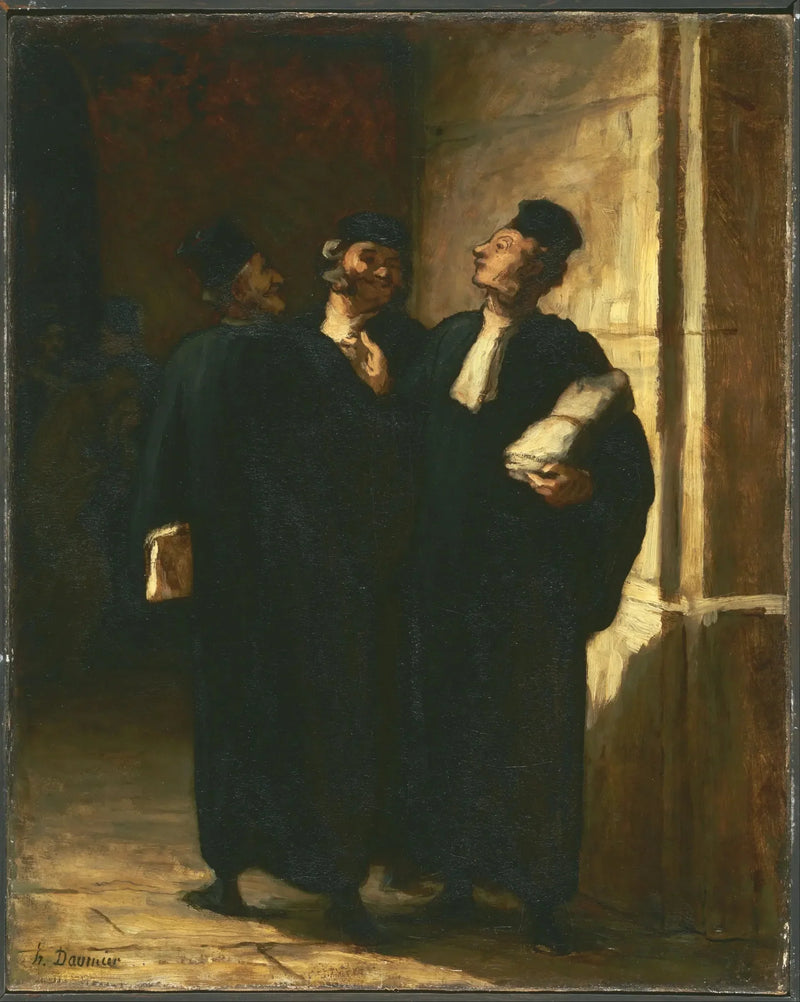 Drie advocaten - Honoré Daumier