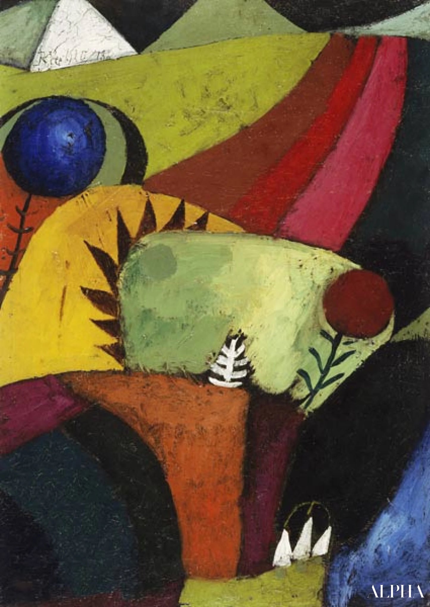 Drie witte klokjes - Paul Klee - Reproducties van schilderijen en hoogwaardige schilderijen