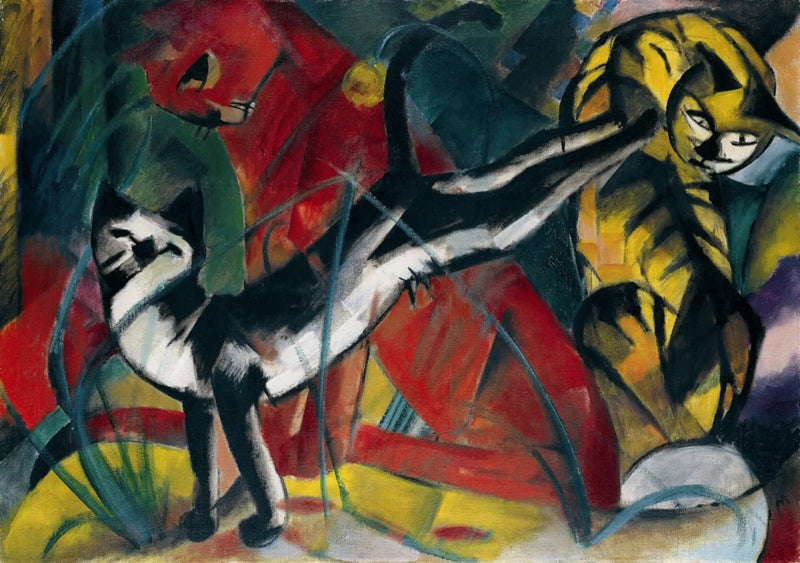 Drie katten - Franz Marc