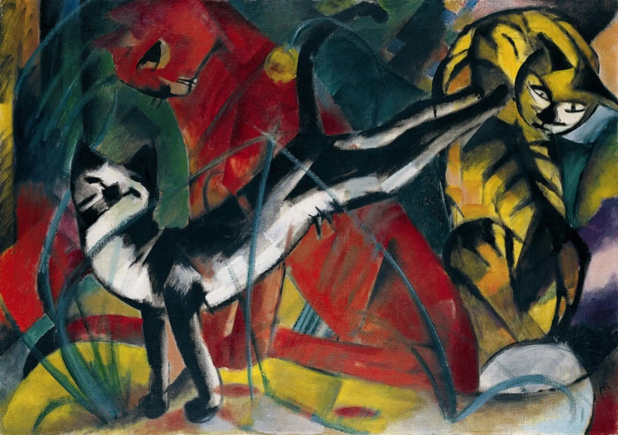 Drie katten - Franz Marc
