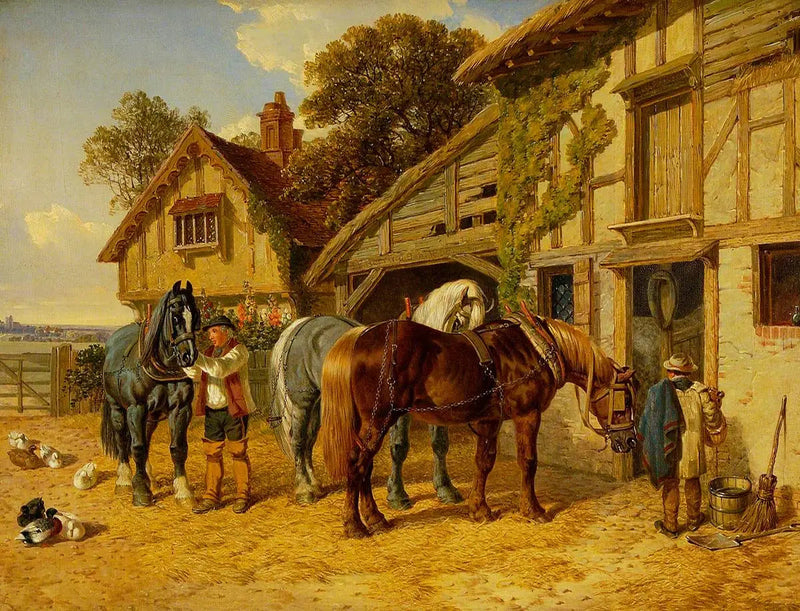 Drie paarden en eenden in de stallen - John Frederick Herring, Sr.

Source:
Trois chevaux et canards dans l'écurie - John Frederick Herring, Sr.