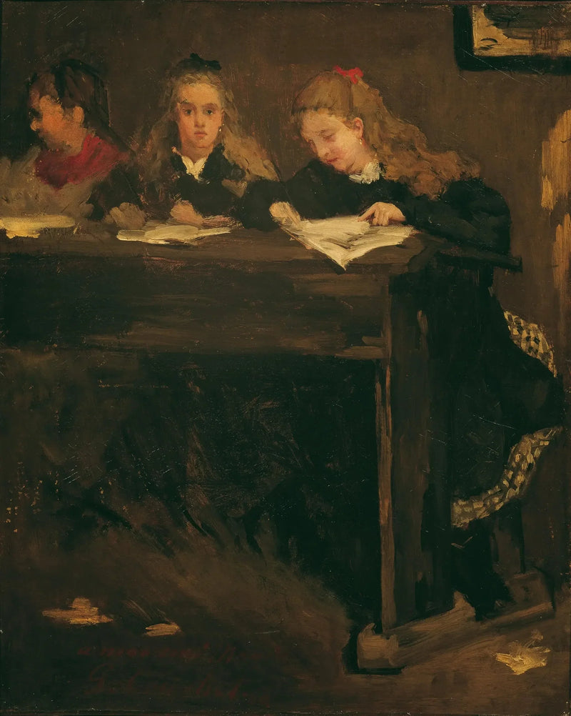 Drie schoolmeisjes - Gustave Courbet