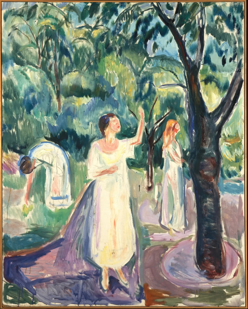 Drie Vrouwen in de tuin - Edvard Munch