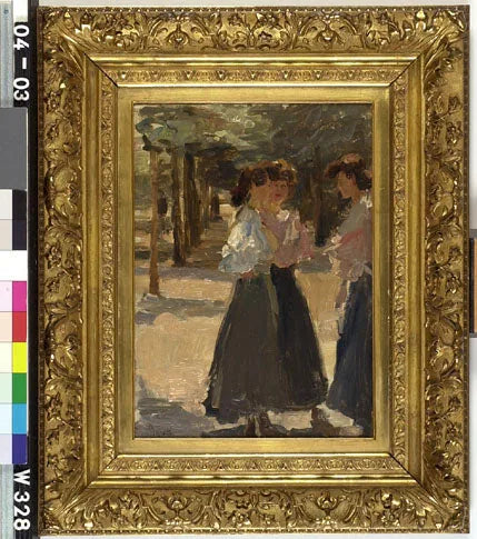 Drie vrouwen op een avenue - Isaac Israëls