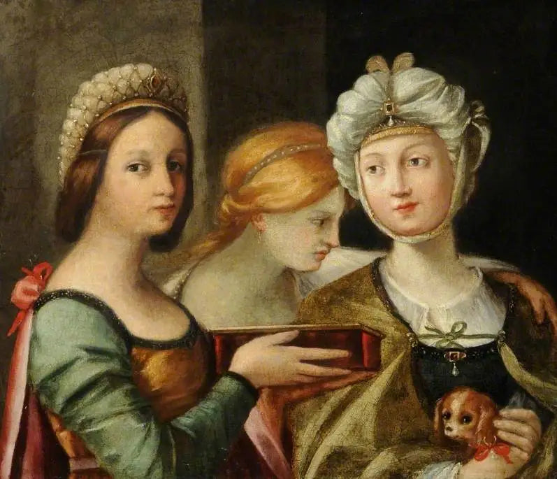 Drie vrouwelijke figuren - Guido Reni