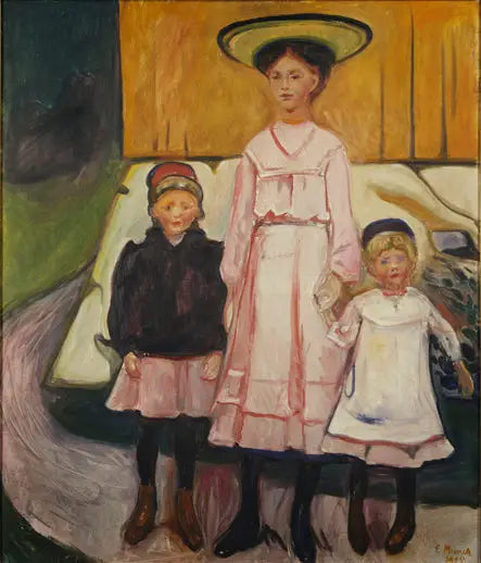 Drie Meisjes in Åsgårdstrand - Edvard Munch