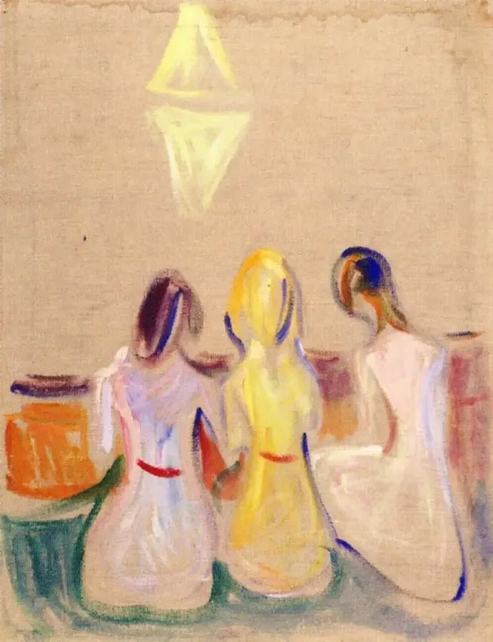 Drie Jonge Vrouwen Zittend - Edvard Munch