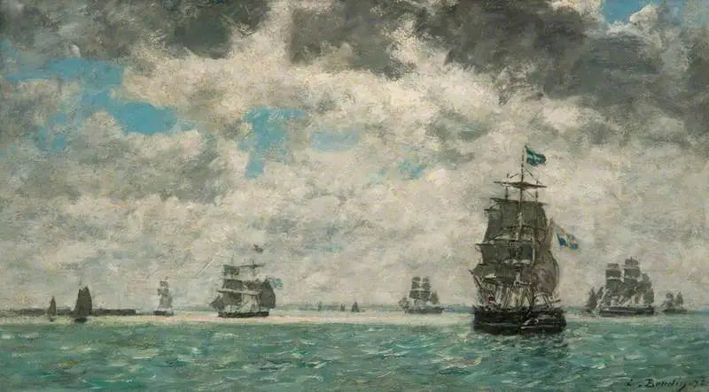 Drie-master voor Antwerpen - Eugène Boudin