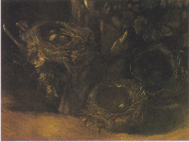 Stilleven met drie vogelnesten - Vincent van Gogh