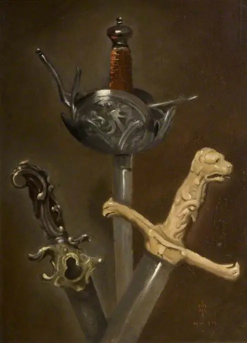 Drie handvatten zwaard - John Everett Millais

Source:
Trois poignées d'épée - John Everett Millais