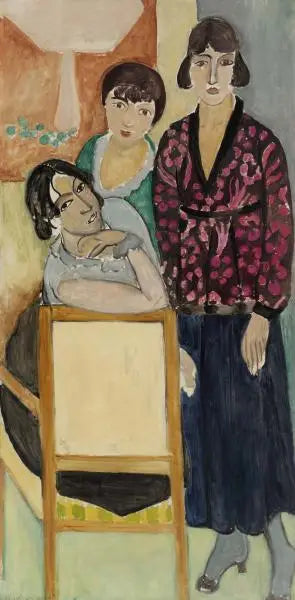 Drie Zusters en "De Roze Marmeren Tafel" (De Drie Zusters bij "De Roze Marmeren Tafel") - Henri Matisse
