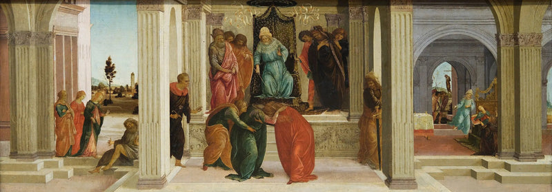 Drie scènes uit het verhaal van Esther - Sandro Botticelli