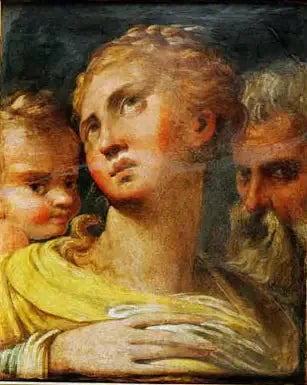 Drie Hoofden - Parmigianino