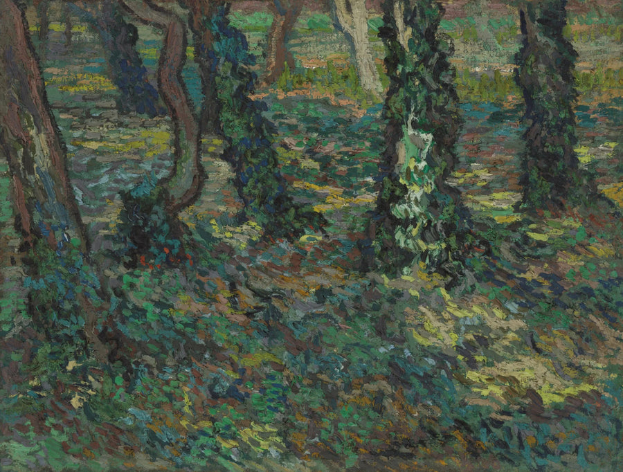 Boomstammen met klimop - Vincent van Gogh