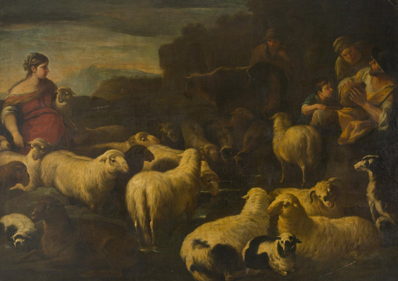 Herderschap met schapen - Luca Giordano