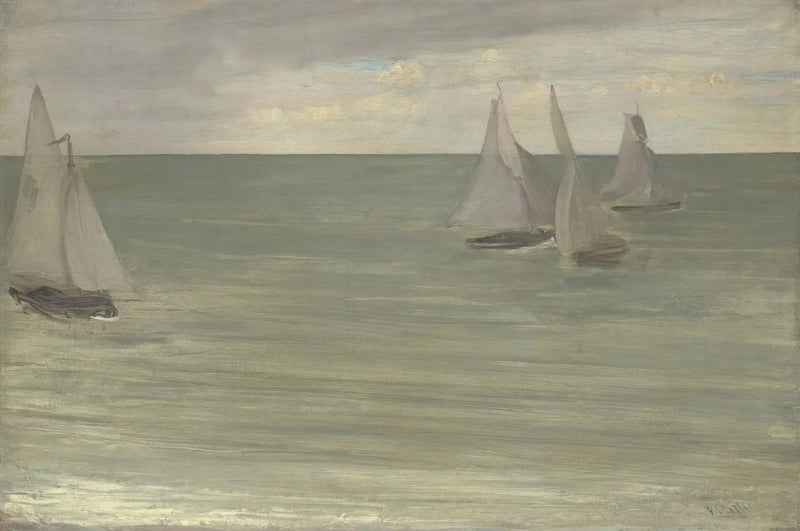 Trouville (Grijs en Groen, de zilveren zee) - James Abbott McNeill Whistler