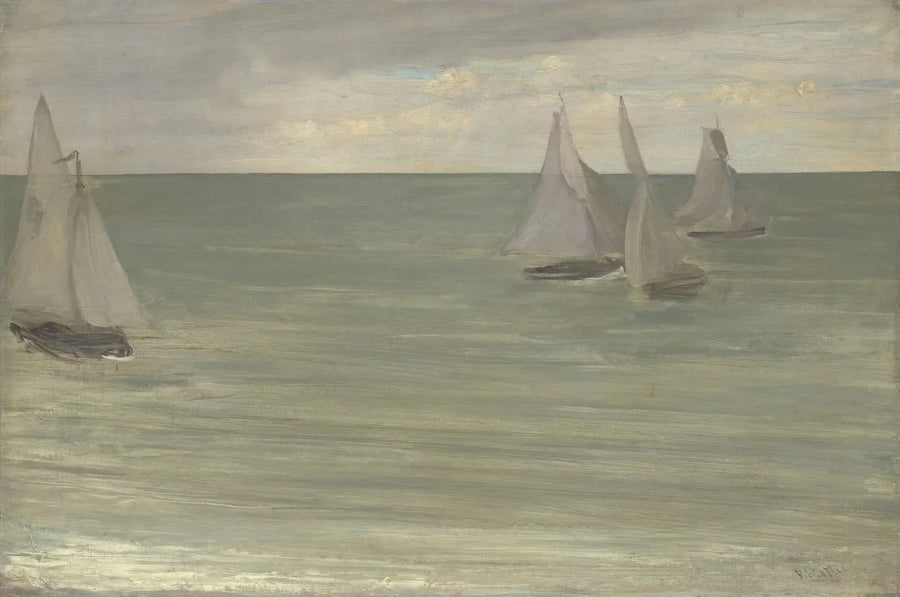 Trouville (Grijs en Groen, de zilveren zee) - James Abbott McNeill Whistler